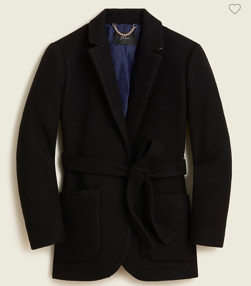 J.Crew Blazer Jacket Italian Fall Blanket Wool Coat Classic Casual Wardrobe Sz 2